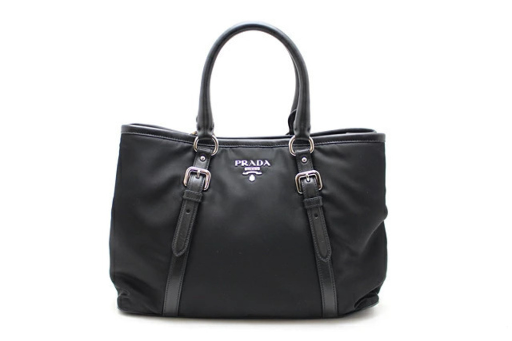Prada Calfskin Shoulder Bag Black